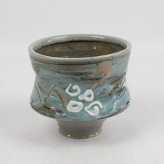 Art Pottery Vase Signed 4.5 Inch Gray