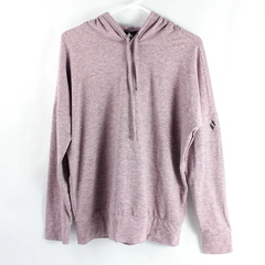 Skechers Los Angeles Pink and Black Striped Hoodie Women's Size Medium