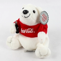 Collectible Coca-Cola Bean Bag Plush White Polar Bear W/ Red Shirt W/ Tag