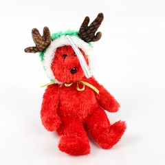 TY Jingle Beanie Babies Collection 2002 Holiday Teddy 2003 Small Red Plush Toy