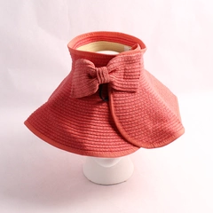 David And Young Women’s Compact Sun Hat Pink Coral “Vacay All Day” One Size
