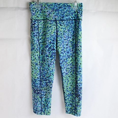 Lands' End Yoga Pants Women's Size XS Petite With Colorful Tile Pattern