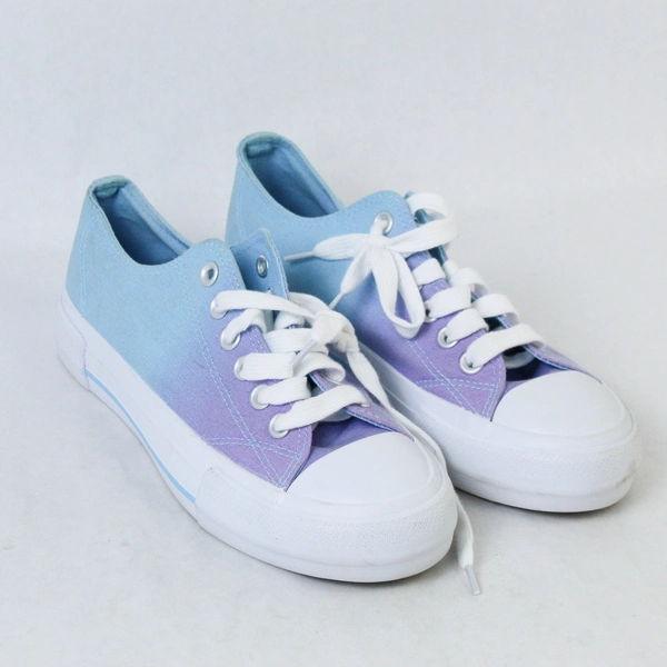 Wonder Nation Women's Size 6 Blue Purple Ombre Sneakers with Memory Foam