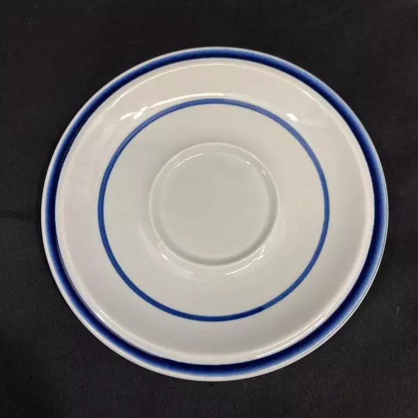 Lot of 5 Acsons Fantasia 1009 Stoneware Saucers 6.25 Inch