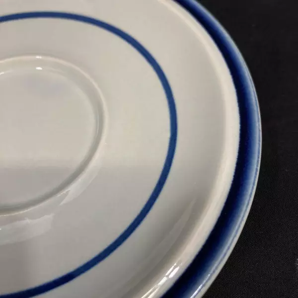 Lot of 5 Acsons Fantasia 1009 Stoneware Saucers 6.25 Inch
