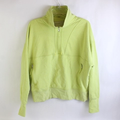 Old Navy Active Dynamic Fleece Neon Yellow 1/2-Zip Jacket Women's XXL