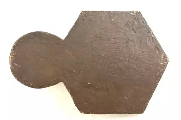 Resin Cigarette Holder Ash Tray Brown Leaves Cup Desk Valet Souvenir