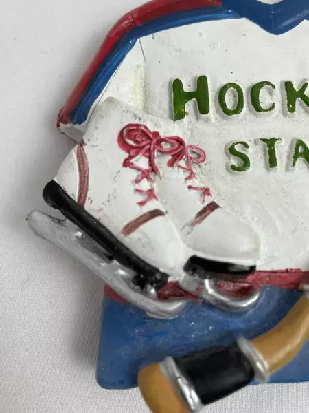 Christmas Ornament Hockey Star Skates Stick Helmet