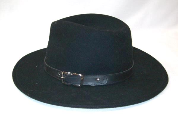 Black Creek Cowboy Hat Size Large 100% Wool Crushable Water Resistant