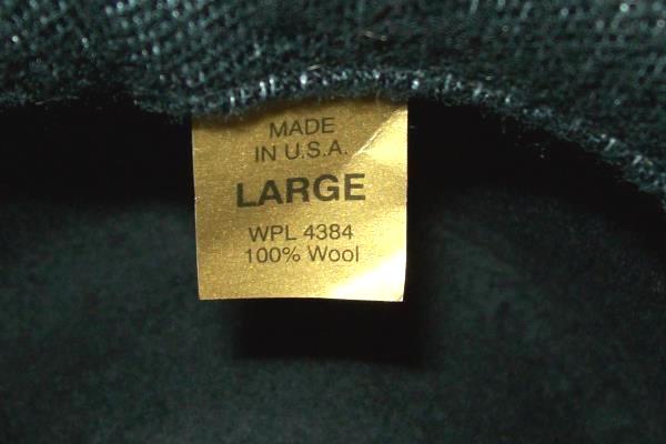 Black Creek Cowboy Hat Size Large 100% Wool Crushable Water Resistant