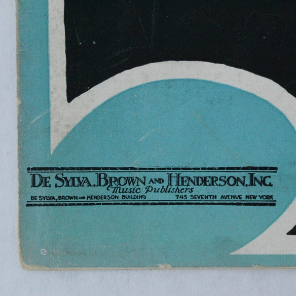 That's How I Feel About You Vintage Sheet Music 1928 Benny Davis Gottlier