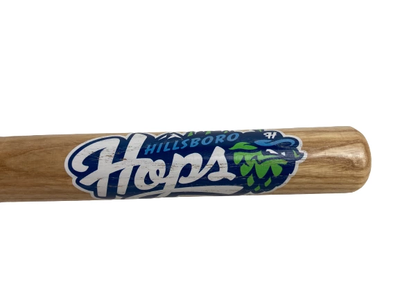 2013 Hillsboro Hops Souvenir Wood Baseball Bat Red 18 Inches Minor League