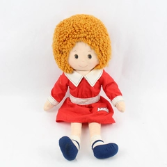 Vtg 1982 Knickerbocker Little Orphan Annie Cloth Doll 16 Inch
