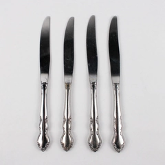 Set of 4 Oneida Dover Stainless Steel Hollow Dinner Knives
