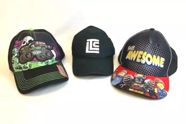 Lot Of 3 Kid's Hats Lego Still Awesome Monster Jam Grave Digger LTC Boy's Girl's
