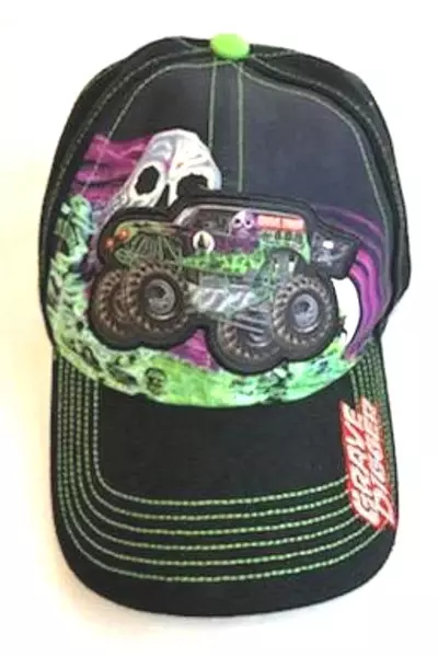 Lot Of 3 Kid's Hats Lego Still Awesome Monster Jam Grave Digger LTC Boy's Girl's