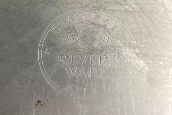 Vintage Revere Ware Stainless Steel Canister Container With Lid And Handle