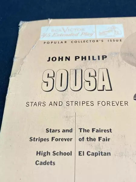 Vtg Stars And Stripes Forever John Philip Sousa RCA Victor Vinyl Record 45 RPM