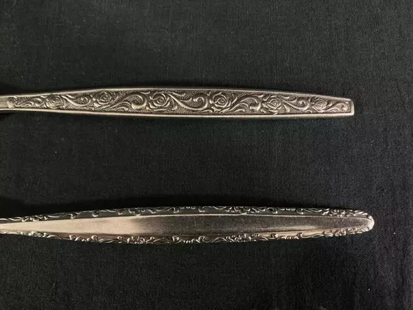Set of 5 Riviera Stainless Steel Dinner Forks Livorno Pattern Japan