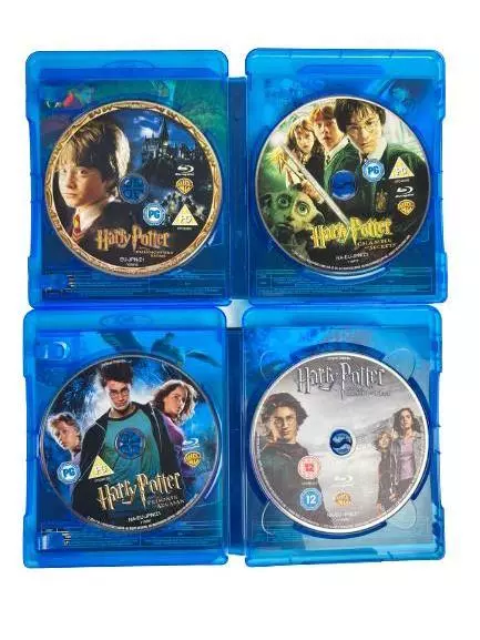 Harry Potter UK Blu Ray DVD Complete Set 7 Movies 10 Discs Watson Radcliffe