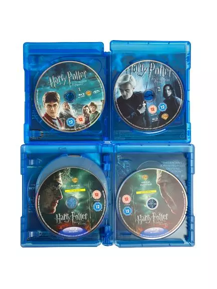 Harry Potter UK Blu Ray DVD Complete Set 7 Movies 10 Discs Watson Radcliffe