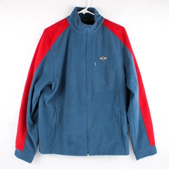 Mini Cooper Red and Blue Full-Zip Fleece Jacket Men's Size Large
