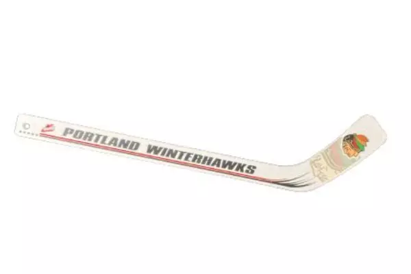 Lot of 3 Portland Winter Hawks Mini Hockey Sticks Plastic Promo Plastik Sport FX