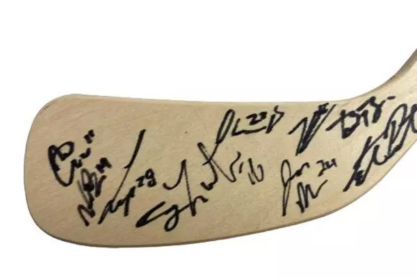 Lot of 5 Vintage Portland Winterhawks Wooden Hockey Sticks Souvenir Autographed