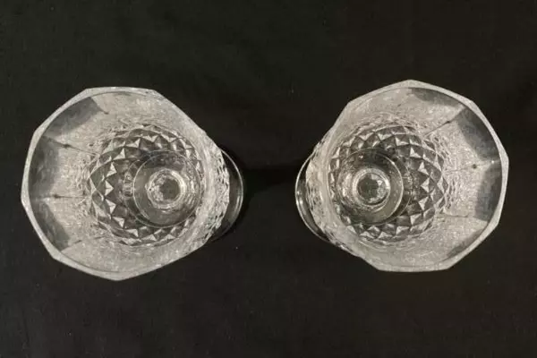 Set of 2 Cristal D'Arques-Durand Crystal Wine Glasses Longchamp