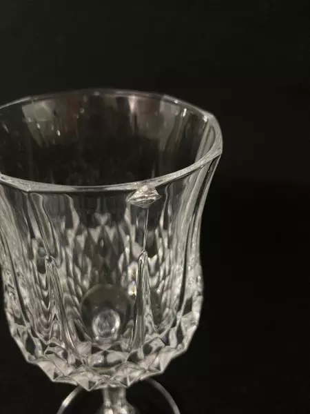 Set of 2 Cristal D'Arques-Durand Crystal Wine Glasses Longchamp