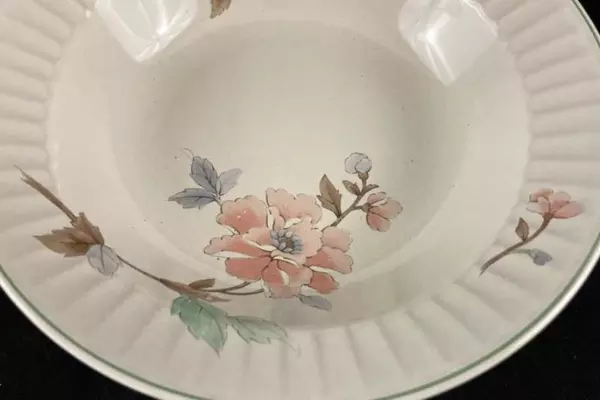 Set of 4 Nikko 7" Stoneware Soup Bowls Fantasy Perception Pattern