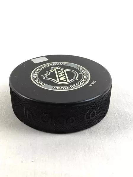 Taylor Leier Signed Official NHL Hockey Puck Philadelphia Flyers 2014
