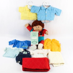 Xavier Roberts Cabbage Patch Kid Len Sebastian With Birth Certificate Clothes