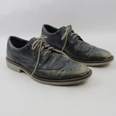 ECCO Biarritz Brogue Derby Lace Up Dress Shoes Men's Size 9 US Dark Blue
