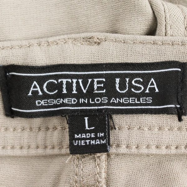 Active USA Beige Skinny Leg Jeggings Women's Size Large