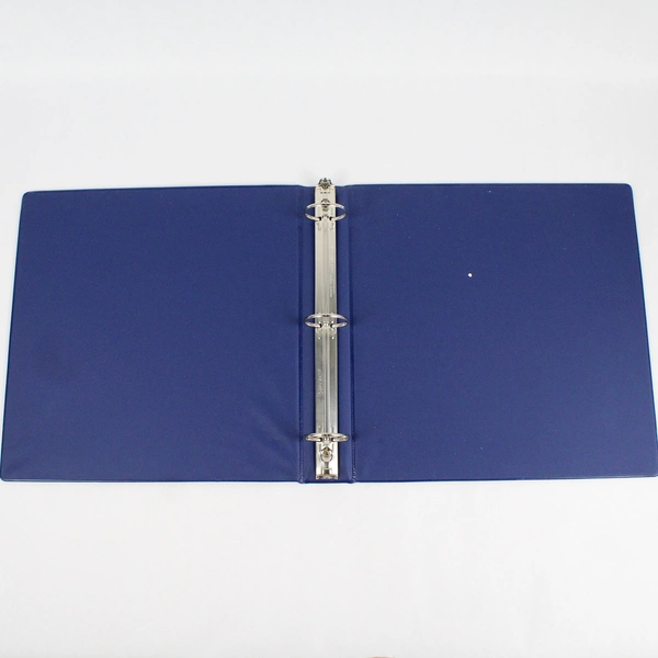 Lot of 2 World Wide SuperRib 1.5" 3-Ring Binders in Dark Blue