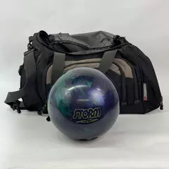 15 Pound Storm Big Hit Bowling Ball with In Gear Hydrotech Bowling Bag