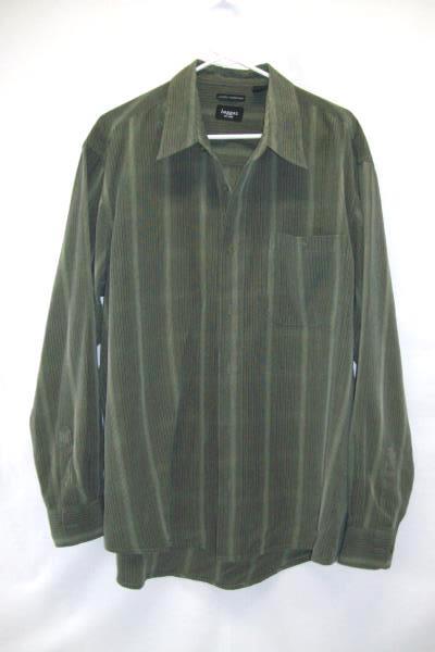 Haggar Est 1926 Men's Long Sleeve Button Up Luxury Microfiber Size Extra Large