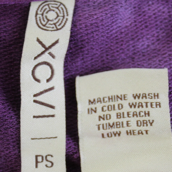 XCVI Purple Pink & Brown Long-Sleeved Tie-Dye Top Women's Size PS