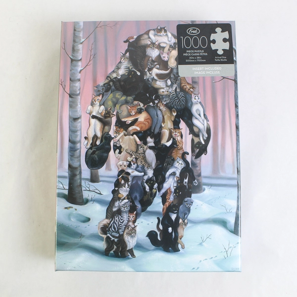 Fred Catsquatch 20 x 28 Inch 1000 Piece Jigsaw Puzzle By Shyama Golden