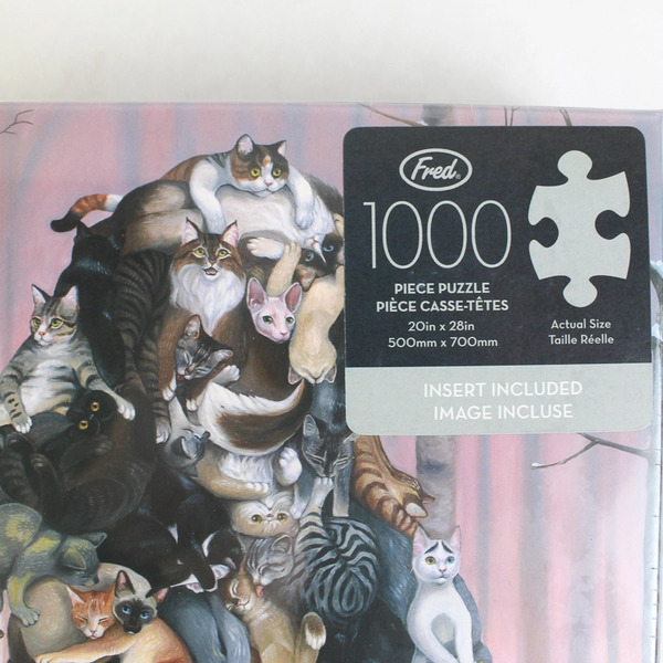 Fred Catsquatch 20 x 28 Inch 1000 Piece Jigsaw Puzzle By Shyama Golden