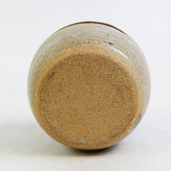 Handmade Pottery Vase With A Slit In The Side For Candles Incense Signed 2.5 In