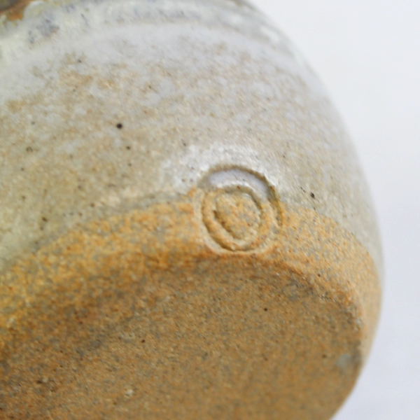 Handmade Pottery Vase With A Slit In The Side For Candles Incense Signed 2.5 In