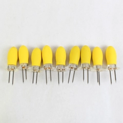 Lot of 9 Rubber And Plastic Yellow Corn On The Cob Holders