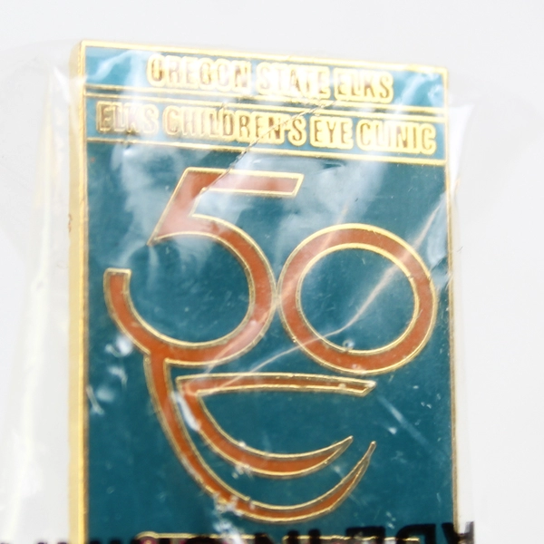 1999 Oregon State Elks Children's Eye Clinic 50th Anniversary Pin Back New
