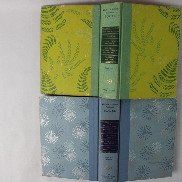 Vintage Lot of 2 Reader's Digest Condensed Books Winter Spring 1955 Hardcover