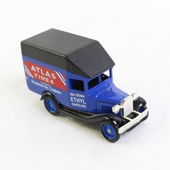 Diecast Lledo Chevron Standard Oil 1931 Atlas Tire Delivery Truck Blue