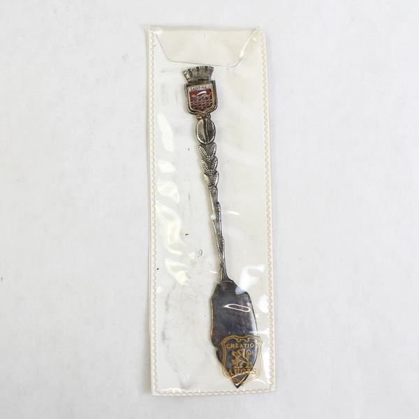 Vintage Creation Augis Saint Malo Silver Plate Collectible Souvenir Spoon
