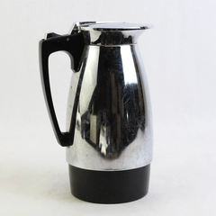 Vintage Kujaku Peacock 1970 Coffee Carafe Pitcher with Lid Chrome Black Japan