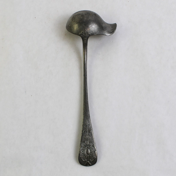 Vintage Etched Design Ladle 7.4" Collectible Flatware Kitchen Cutlery